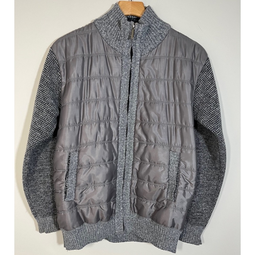IYTR Men's Quilted Jacket with Knit Sleeves Size Medium